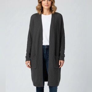‼️SOLD‼️ Ambiance Charcoal Open-Front Cardigan